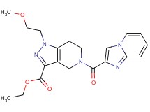 ethyl 5-(imidazo[1,2-a]pyridin-2-ylcarbonyl)-1-(2-methoxyethyl)-4,5,6,7-tetrahydro-1H-pyrazolo[4,3-c]pyridine-3-carboxylate
