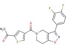 1-(4-{[3-(3,4-difluorophenyl)-6,7-dihydroisoxazolo[4,5-c]pyridin-5(4H)-yl]carbonyl}-2-thienyl)ethanone