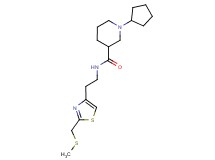 1-cyclopentyl-N-(2-{2-[(methylthio)methyl]-1,3-thiazol-4-yl}ethyl)-3-piperidinecarboxamide