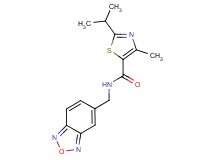 N-(2,1,3-benzoxadiazol-5-ylmethyl)-2-isopropyl-4-methyl-1,3-thiazole-5-carboxamide