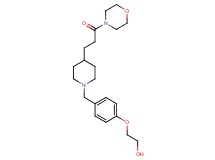 2-[4-({4-[3-(4-morpholinyl)-3-oxopropyl]-1-piperidinyl}methyl)phenoxy]ethanol