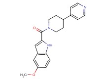 5-methoxy-2-{[4-(4-pyridinyl)-1-piperidinyl]carbonyl}-1H-indole