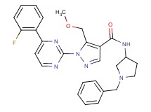 N-(1-benzyl-3-pyrrolidinyl)-1-[4-(2-fluorophenyl)-2-pyrimidinyl]-5-(methoxymethyl)-1H-pyrazole-4-carboxamide