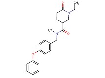1-ethyl-N-methyl-6-oxo-N-(4-phenoxybenzyl)-3-piperidinecarboxamide