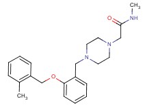 N-methyl-2-(4-{2-[(2-methylbenzyl)oxy]benzyl}piperazin-1-yl)acetamide