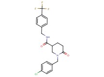 1-(4-chlorobenzyl)-6-oxo-N-[4-(trifluoromethyl)benzyl]-3-piperidinecarboxamide