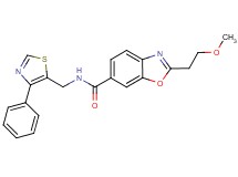 2-(2-methoxyethyl)-N-[(4-phenyl-1,3-thiazol-5-yl)methyl]-1,3-benzoxazole-6-carboxamide