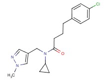 4-(4-chlorophenyl)-N-cyclopropyl-N-[(1-methyl-1H-pyrazol-4-yl)methyl]butanamide
