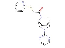 (1S*,5R*)-6-[(2-pyridinylthio)acetyl]-3-(2-pyrimidinyl)-3,6-diazabicyclo[3.2.2]nonane