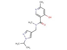 4-hydroxy-N-[(1-isopropyl-1H-pyrazol-4-yl)methyl]-N,6-dimethylnicotinamide