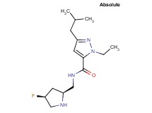 1-ethyl-N-{[(2S,4S)-4-fluoro-2-pyrrolidinyl]methyl}-3-isobutyl-1H-pyrazole-5-carboxamide hydrochloride