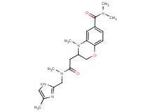 N,N,4-trimethyl-3-(2-{methyl[(4-methyl-1H-imidazol-2-yl)methyl]amino}-2-oxoethyl)-3,4-dihydro-2H-1,4-benzoxazine-6-carboxamide