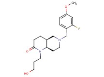 (4aS*,8aR*)-6-(2-fluoro-4-methoxybenzyl)-1-(3-hydroxypropyl)octahydro-1,6-naphthyridin-2(1H)-one