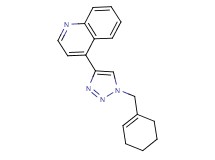 4-[1-(cyclohex-1-en-1-ylmethyl)-1H-1,2,3-triazol-4-yl]quinoline