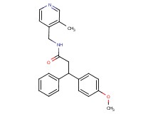 3-(4-methoxyphenyl)-N-[(3-methyl-4-pyridinyl)methyl]-3-phenylpropanamide