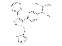(1-{4-[1-(1H-imidazol-2-ylmethyl)-4-phenyl-1H-imidazol-5-yl]phenyl}ethyl)dimethylamine
