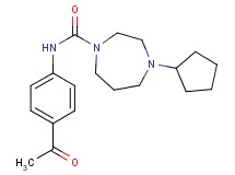 N-(4-acetylphenyl)-4-cyclopentyl-1,4-diazepane-1-carboxamide