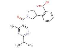 2-{1-[(2-isopropyl-4-methyl-5-pyrimidinyl)carbonyl]-3-pyrrolidinyl}benzoic acid