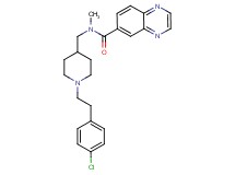 N-({1-[2-(4-chlorophenyl)ethyl]-4-piperidinyl}methyl)-N-methyl-6-quinoxalinecarboxamide