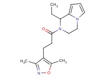 2-[3-(3,5-dimethyl-4-isoxazolyl)propanoyl]-1-ethyl-1,2,3,4-tetrahydropyrrolo[1,2-a]pyrazine