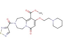 methyl 7-oxo-9-[2-(1-piperidinyl)ethoxy]-3-(1,2,5-thiadiazol-3-ylcarbonyl)-1,2,3,4,5,7-hexahydropyrido[1,2-d][1,4]diazepine-10-carboxylate
