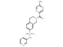 2-[(5-methylpyrazin-2-yl)carbonyl]-N-pyridin-3-yl-1,2,3,4-tetrahydroisoquinoline-7-sulfonamide