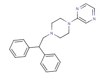 2-[4-(2,2-diphenylethyl)piperazin-1-yl]pyrazine