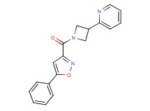 2-{1-[(5-phenyl-3-isoxazolyl)carbonyl]-3-azetidinyl}pyridine