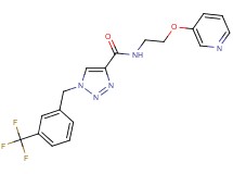 N-[2-(3-pyridinyloxy)ethyl]-1-[3-(trifluoromethyl)benzyl]-1H-1,2,3-triazole-4-carboxamide