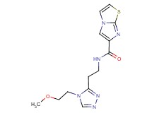 N-{2-[4-(2-methoxyethyl)-4H-1,2,4-triazol-3-yl]ethyl}imidazo[2,1-b][1,3]thiazole-6-carboxamide