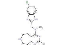 N-[(5-chloro-1H-benzimidazol-2-yl)methyl]-N-methyl-6,7,8,9-tetrahydro-5H-pyrimido[4,5-d]azepin-4-amine dihydrochloride