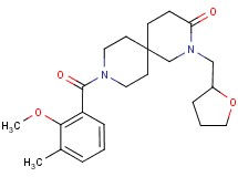 9-(2-methoxy-3-methylbenzoyl)-2-(tetrahydrofuran-2-ylmethyl)-2,9-diazaspiro[5.5]undecan-3-one