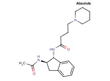 N-[(1R,2R)-2-(acetylamino)-2,3-dihydro-1H-inden-1-yl]-4-(1-piperidinyl)butanamide