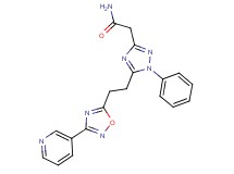 2-{1-phenyl-5-[2-(3-pyridin-3-yl-1,2,4-oxadiazol-5-yl)ethyl]-1H-1,2,4-triazol-3-yl}acetamide