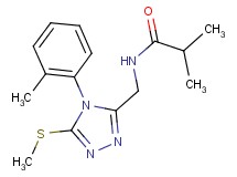 2-methyl-N-{[4-(2-methylphenyl)-5-(methylthio)-4H-1,2,4-triazol-3-yl]methyl}propanamide