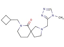 7-(cyclobutylmethyl)-2-[(4-methyl-4H-1,2,4-triazol-3-yl)methyl]-2,7-diazaspiro[4.5]decan-6-one