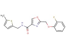 2-[(2-fluorophenoxy)methyl]-N-[(5-methyl-2-thienyl)methyl]-1,3-oxazole-4-carboxamide