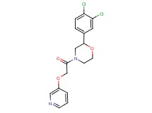2-(3,4-dichlorophenyl)-4-[(pyridin-3-yloxy)acetyl]morpholine
