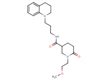 N-[3-(3,4-dihydro-1(2H)-quinolinyl)propyl]-1-(2-methoxyethyl)-6-oxo-3-piperidinecarboxamide