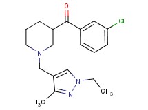 (3-chlorophenyl){1-[(1-ethyl-3-methyl-1H-pyrazol-4-yl)methyl]-3-piperidinyl}methanone
