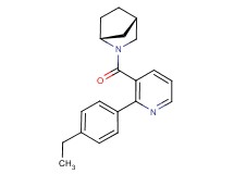 (1R*,4S*)-2-{[2-(4-ethylphenyl)pyridin-3-yl]carbonyl}-2-azabicyclo[2.2.1]heptane