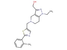 (1-ethyl-5-{[2-(2-methylphenyl)-1,3-thiazol-5-yl]methyl}-4,5,6,7-tetrahydro-1H-pyrazolo[4,3-c]pyridin-3-yl)methanol