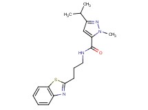 N-[3-(1,3-benzothiazol-2-yl)propyl]-3-isopropyl-1-methyl-1H-pyrazole-5-carboxamide