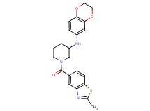 N-(2,3-dihydro-1,4-benzodioxin-6-yl)-1-[(2-methyl-1,3-benzothiazol-5-yl)carbonyl]-3-piperidinamine