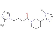3-(1H-imidazol-2-yl)-1-[4-(2-methyl-1H-imidazol-1-yl)butanoyl]piperidine