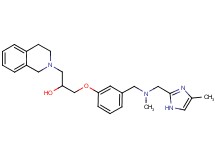 1-(3,4-dihydro-2(1H)-isoquinolinyl)-3-[3-({methyl[(4-methyl-1H-imidazol-2-yl)methyl]amino}methyl)phenoxy]-2-propanol