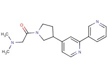 2-[3-(2,3'-bipyridin-4-yl)pyrrolidin-1-yl]-N,N-dimethyl-2-oxoethanamine