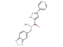 N-(2,1,3-benzothiadiazol-5-ylmethyl)-N-methyl-3-pyridin-4-yl-1H-pyrazole-5-carboxamide