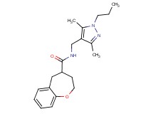 N-[(3,5-dimethyl-1-propyl-1H-pyrazol-4-yl)methyl]-2,3,4,5-tetrahydro-1-benzoxepine-4-carboxamide
