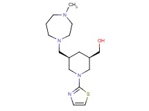 [(3R*,5R*)-5-[(4-methyl-1,4-diazepan-1-yl)methyl]-1-(1,3-thiazol-2-yl)-3-piperidinyl]methanol